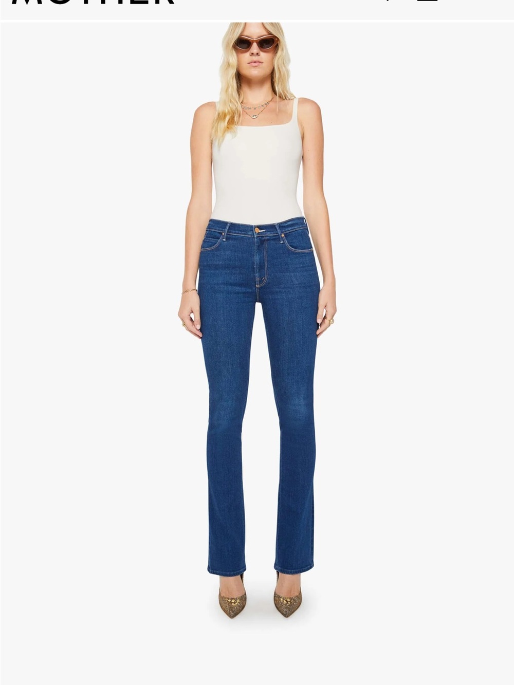 MOTHER brand straight leg jeans